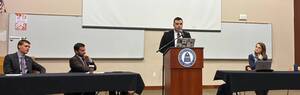 Nicholas presenting