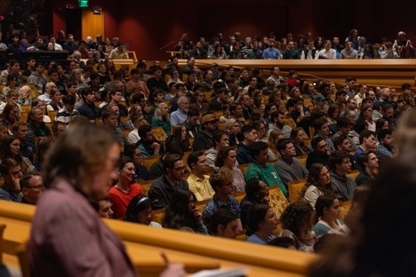 Crowd at lecture