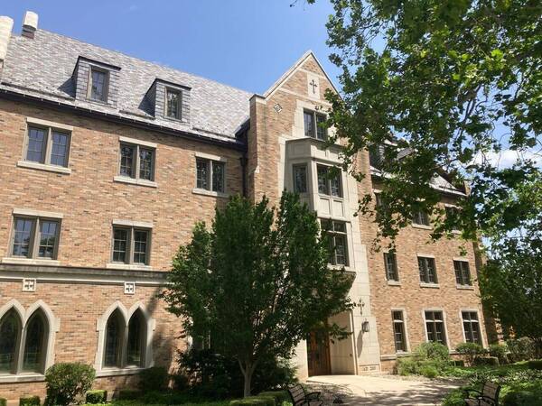 Brick building in the sun