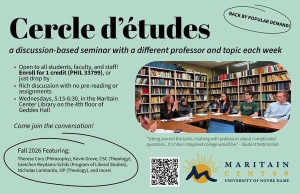 Cercle d'etudes poster