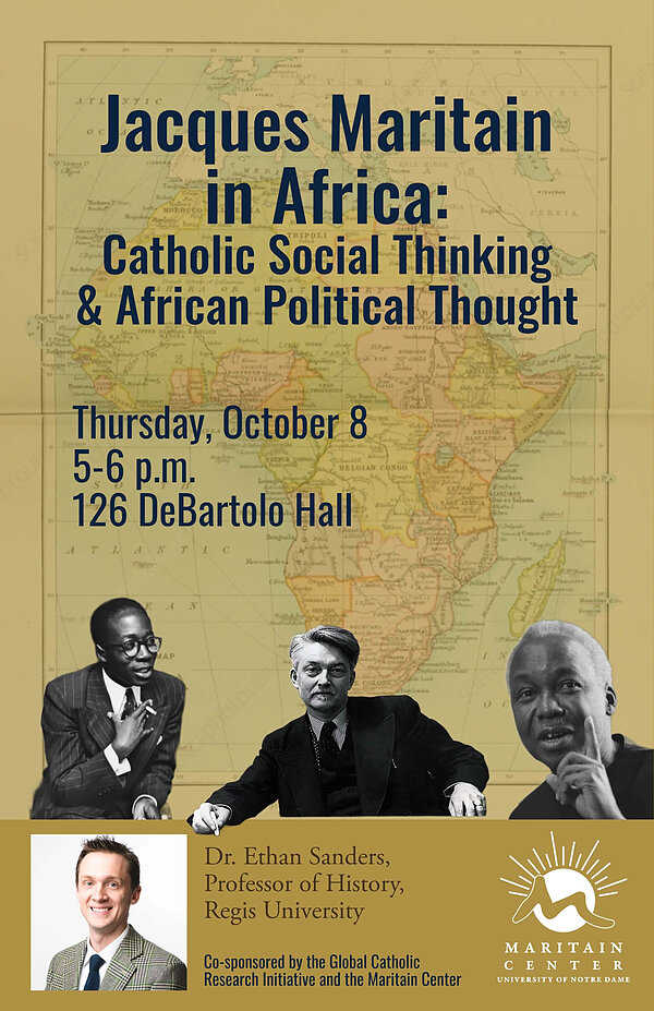 Jacques Maritain in Africa event poster